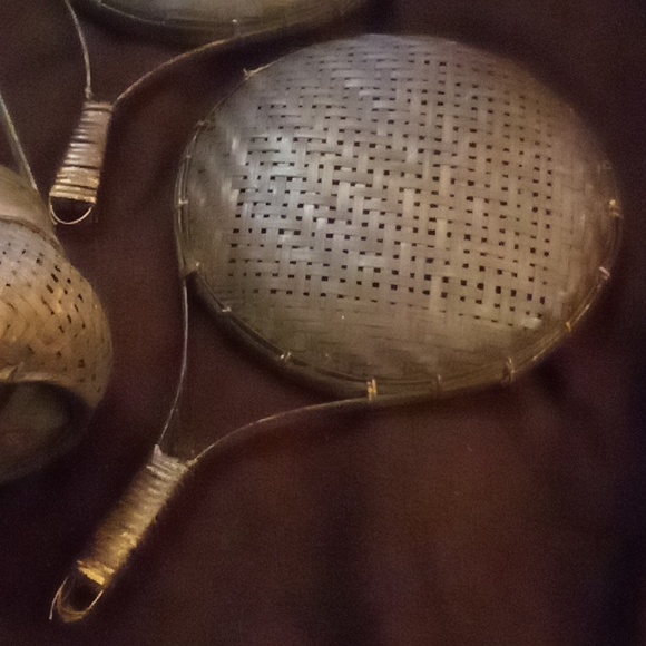 Lot of vintage brown wicker - Picture 2 of 7